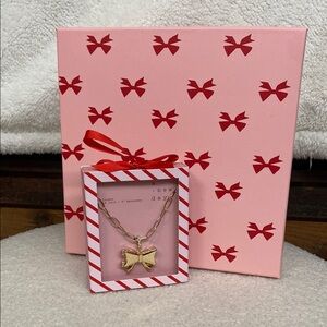 a new day Gold Bow Necklace